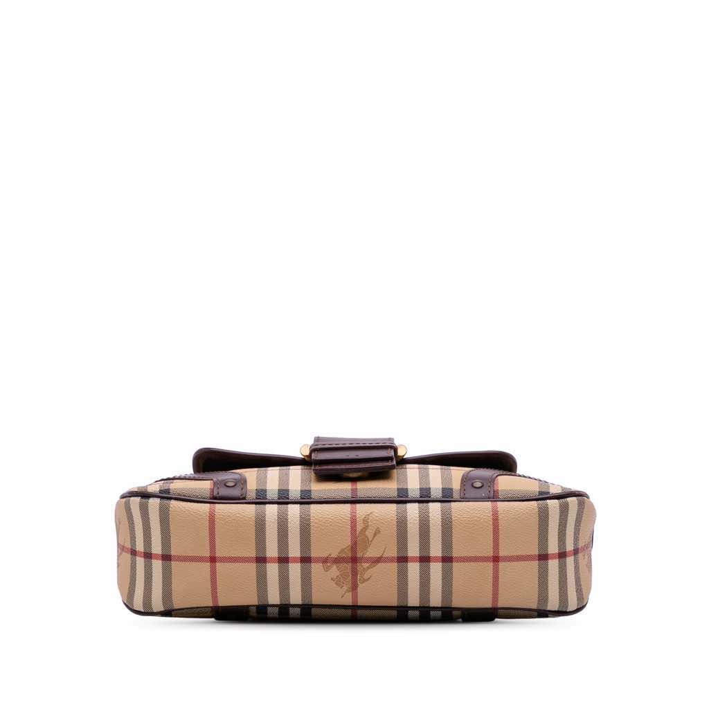 Burberry Haymarket Check Coated Canvas Shoulder Bag - 3