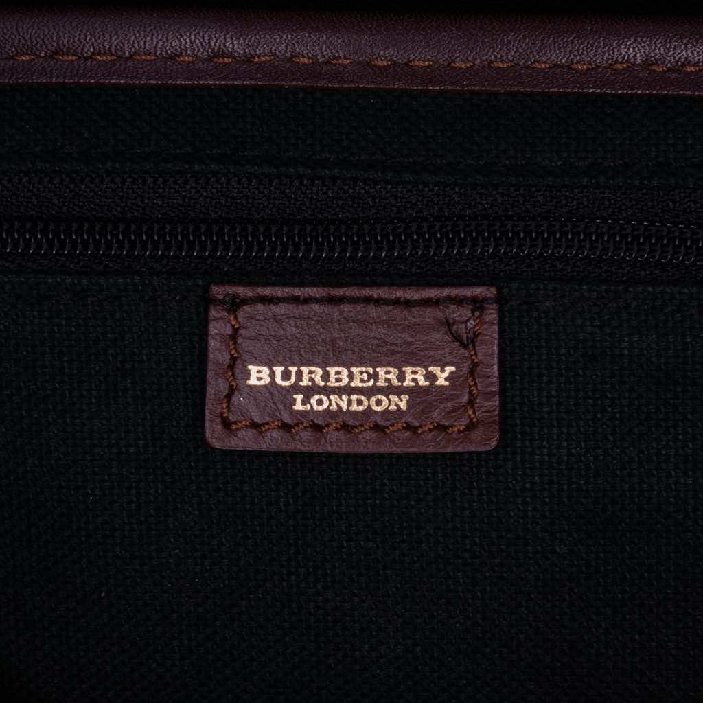 Burberry Haymarket Check Coated Canvas Shoulder Bag - 5