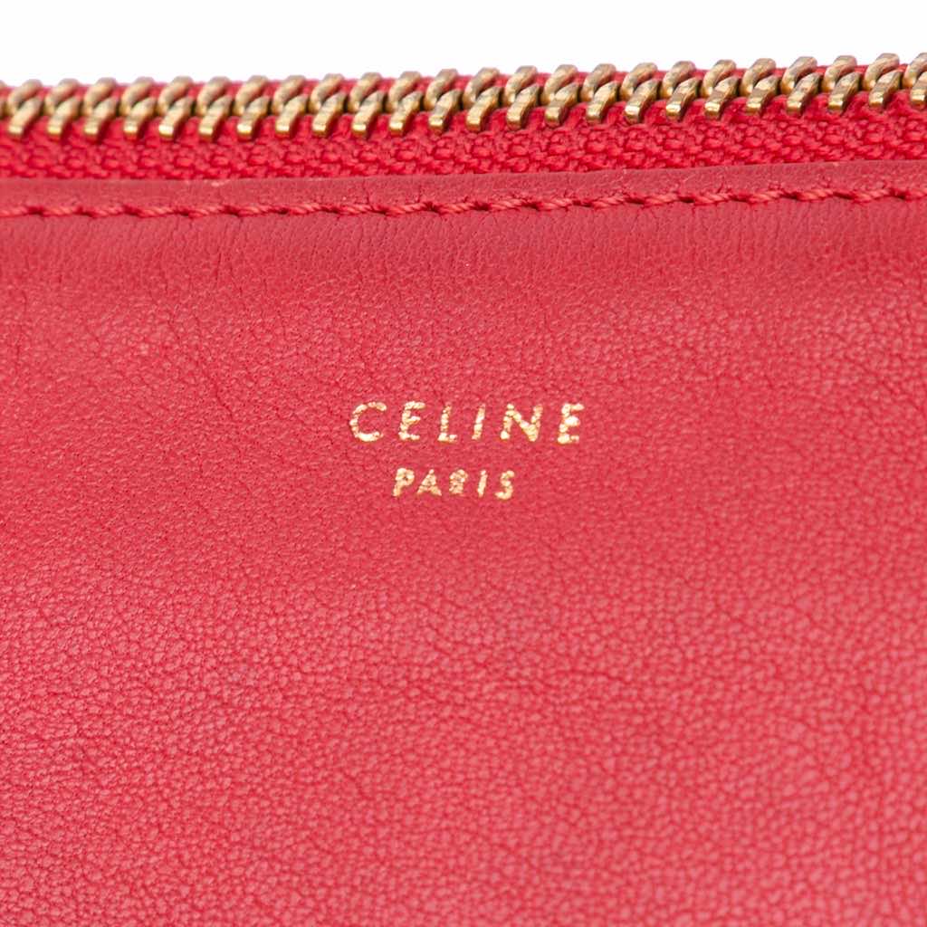 Celine Small Lambskin Trio Crossbody - Side view