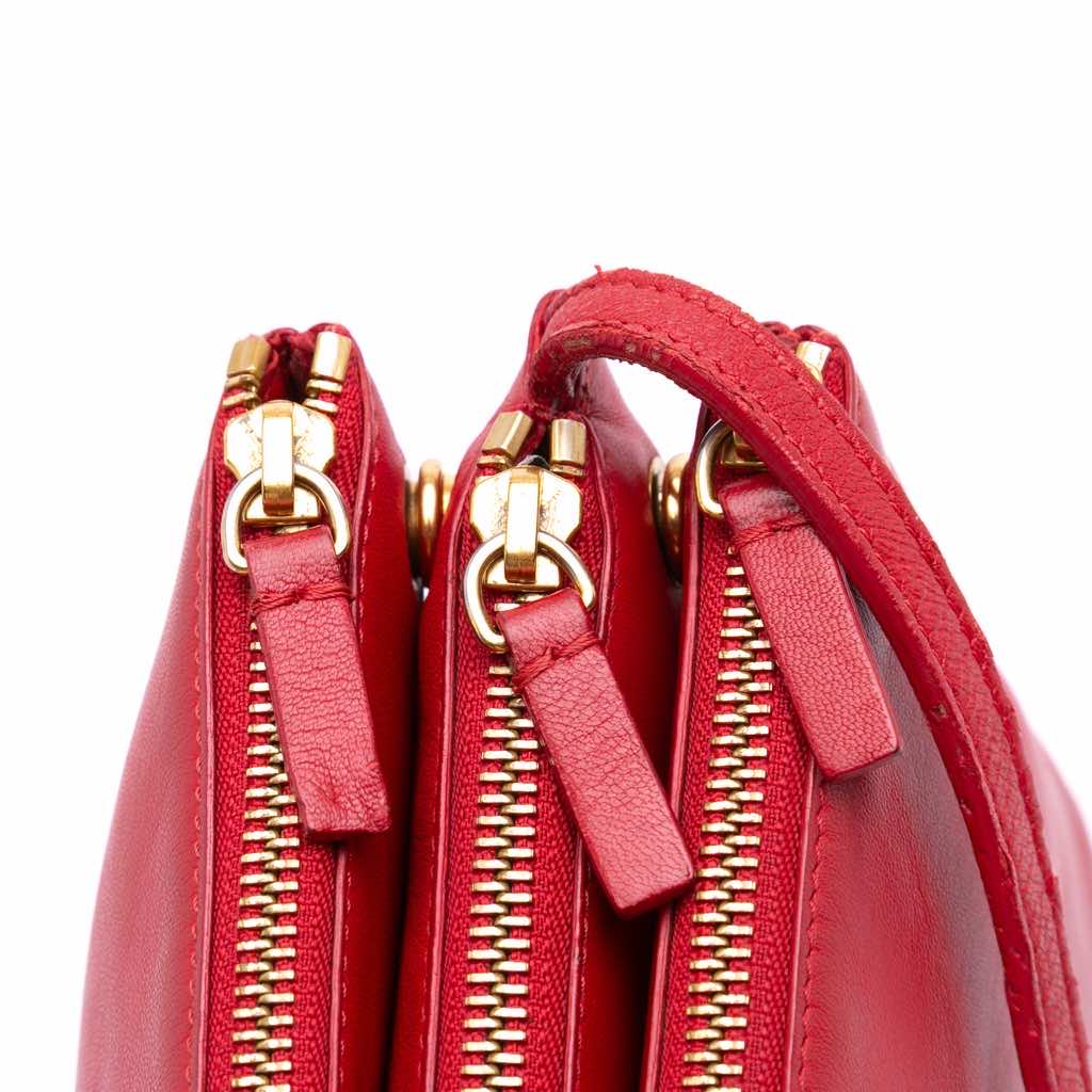 Celine Small Lambskin Trio Crossbody - Detail 2