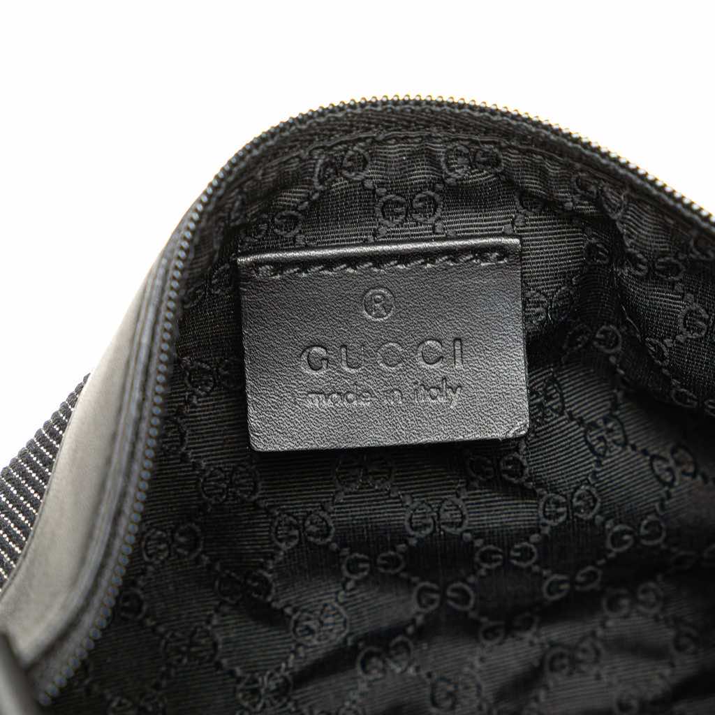 Gucci Denim Web Shoulder Bag - Side view