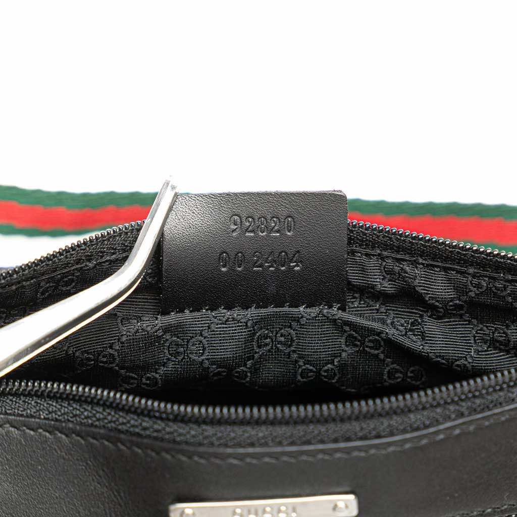 Gucci Denim Web Shoulder Bag - Detail 1