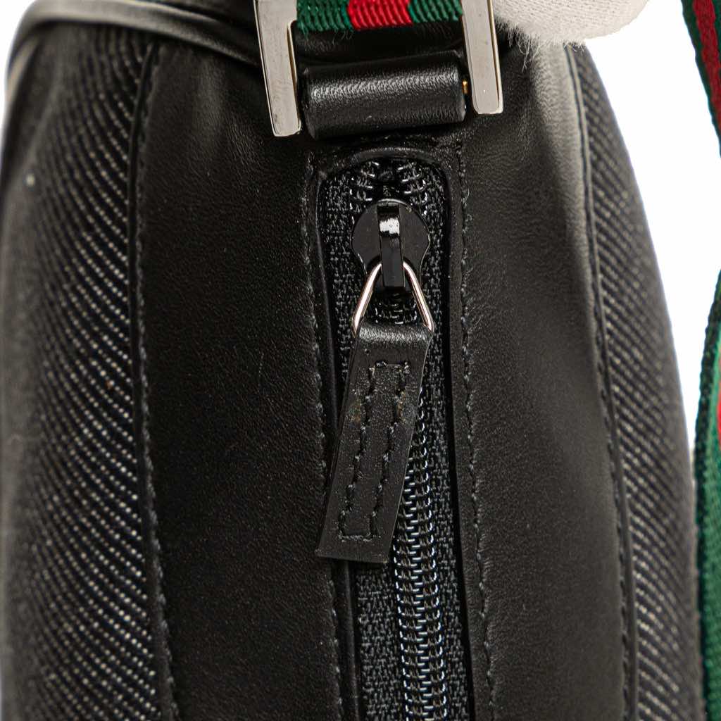 Gucci Denim Web Shoulder Bag - Image 11