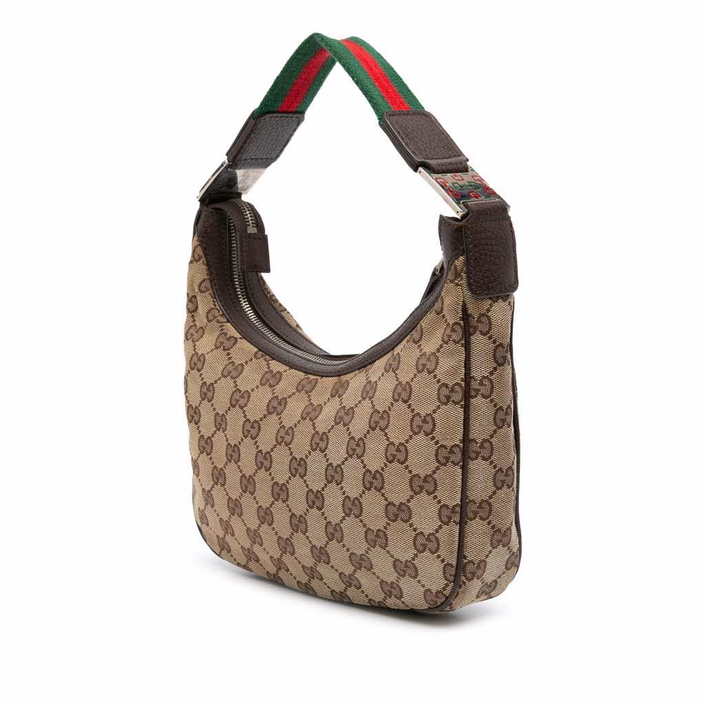 Gucci Small GG Canvas Web Pop Shoulder Bag - Back view
