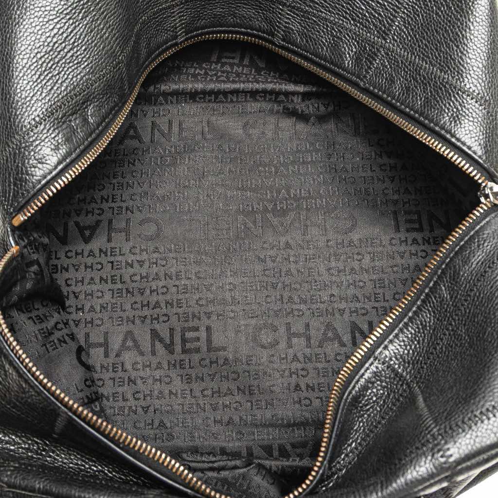 Chanel CC Choco Bar Caviar Stitched Boston - 4