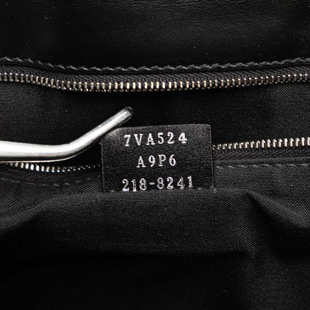 Fendi Calfskin and Canvas FF 1974 Flat Baguette Crossbody - Detail 1