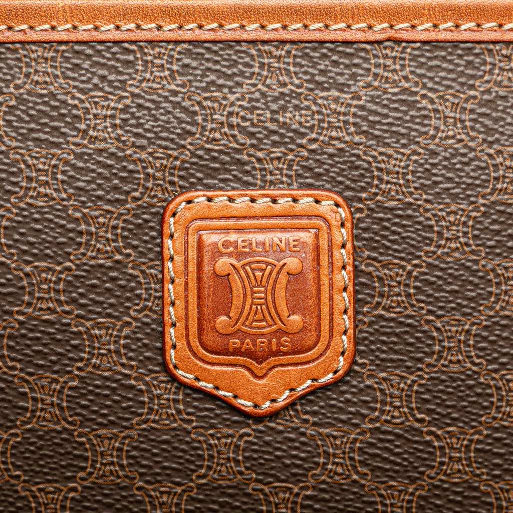 Celine Macadam Coated Canvas Clutch - Image 10