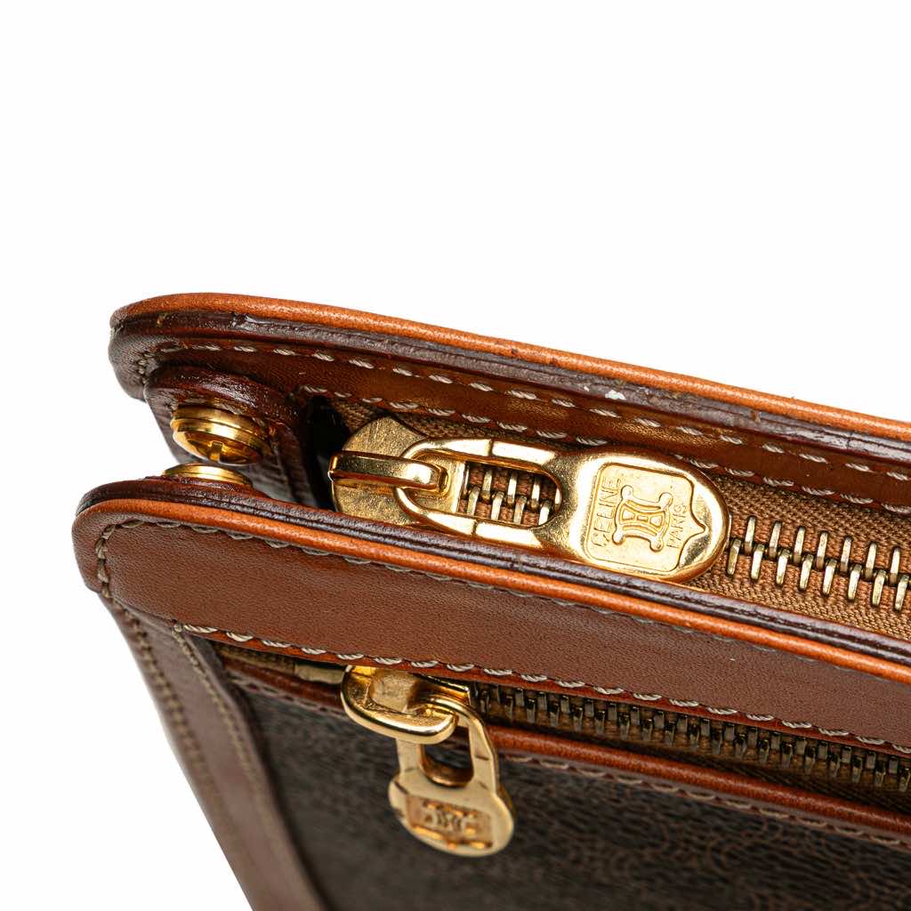 Celine Macadam Coated Canvas Clutch - Image 11