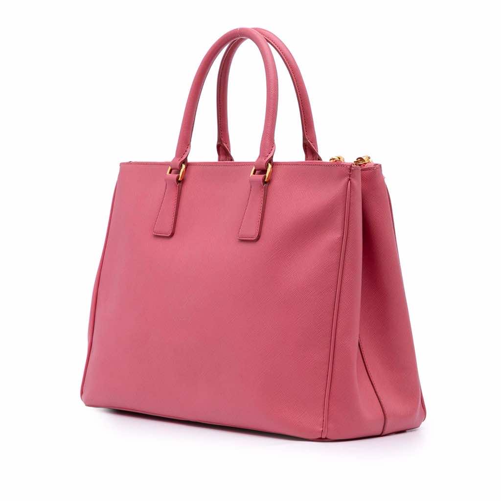 Prada Large Saffiano Lux Galleria Double Zip Satchel - 2