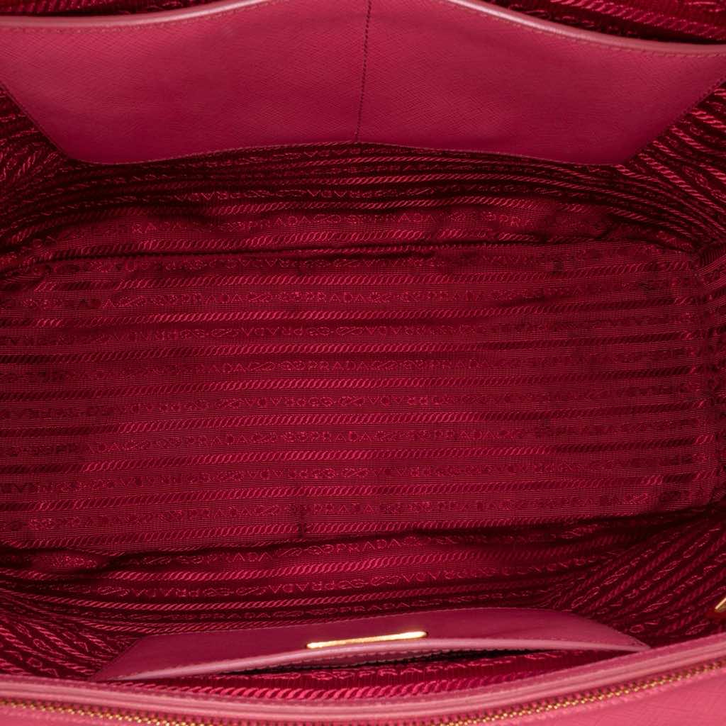 Prada Large Saffiano Lux Galleria Double Zip Satchel - 4