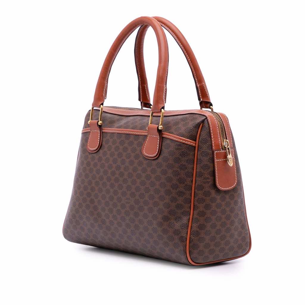 Celine Macadam Coated Canvas Handbag - 2