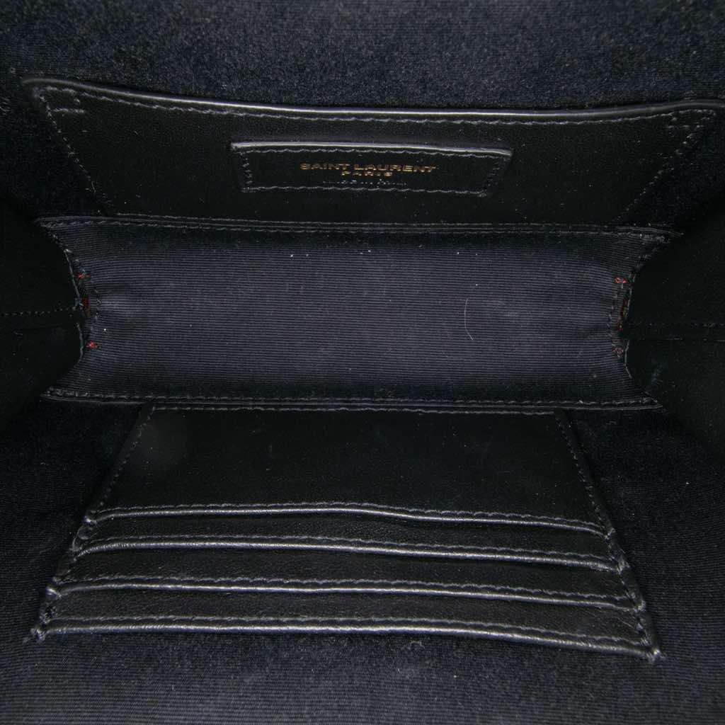 Saint Laurent Lambskin Matelasse Monogram Vicky Belt Bag - 4