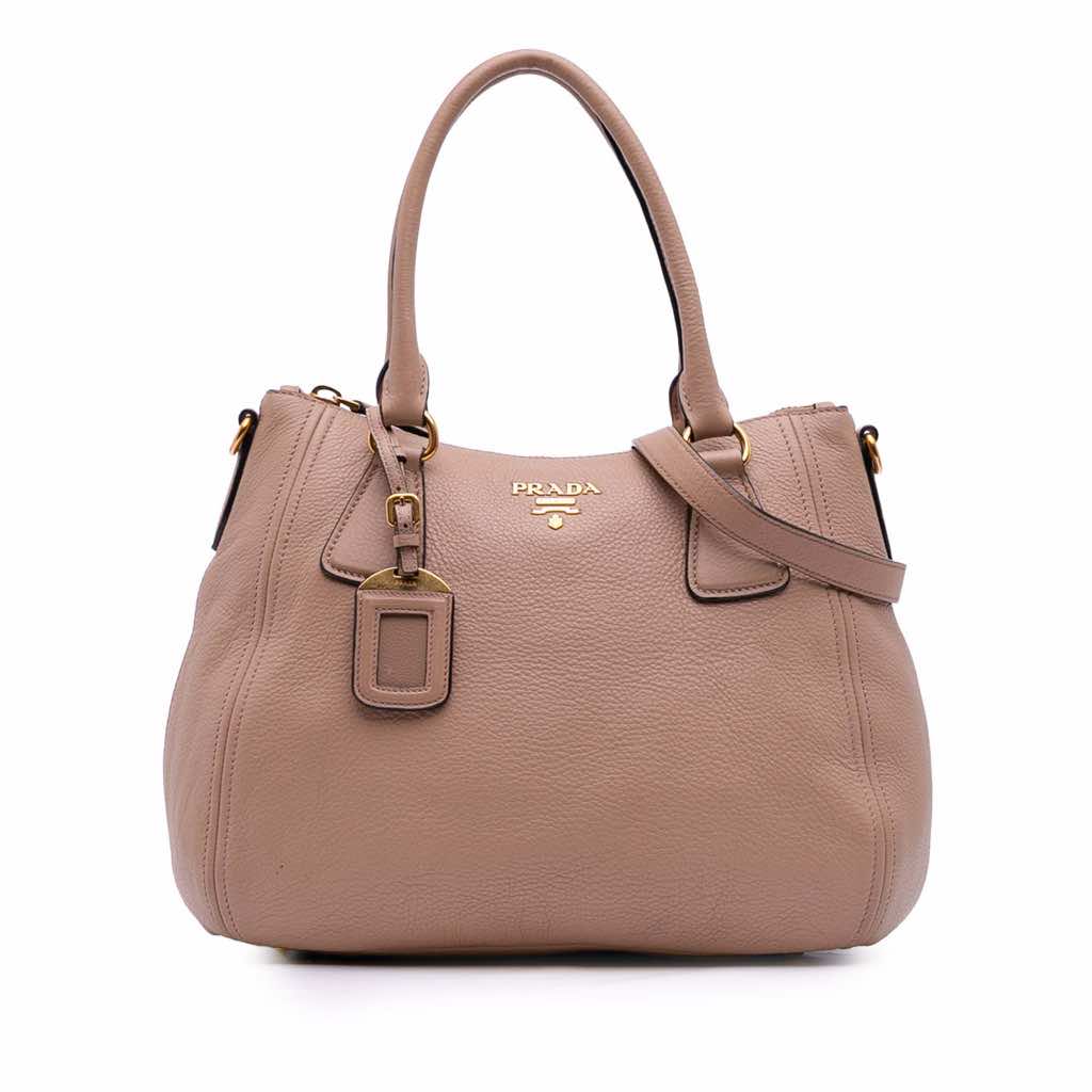 Prada Vitello Daino Sacca 2 Manici Convertible Tote