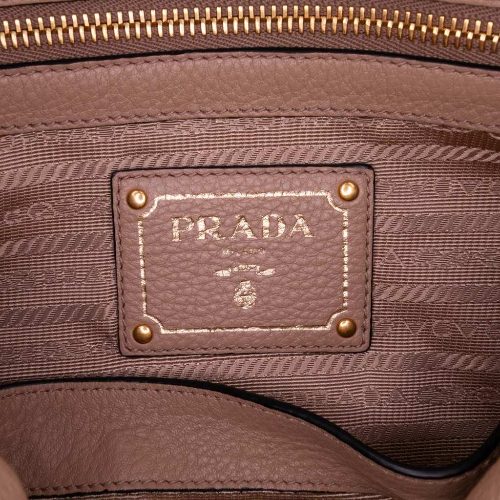 Prada Vitello Daino Sacca 2 Manici Convertible Tote - Side view