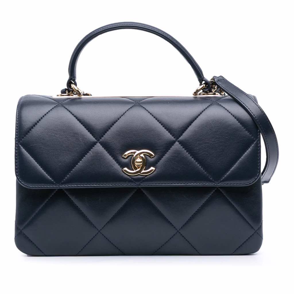 Chanel Medium Lambskin Trendy CC Top Handle Bag