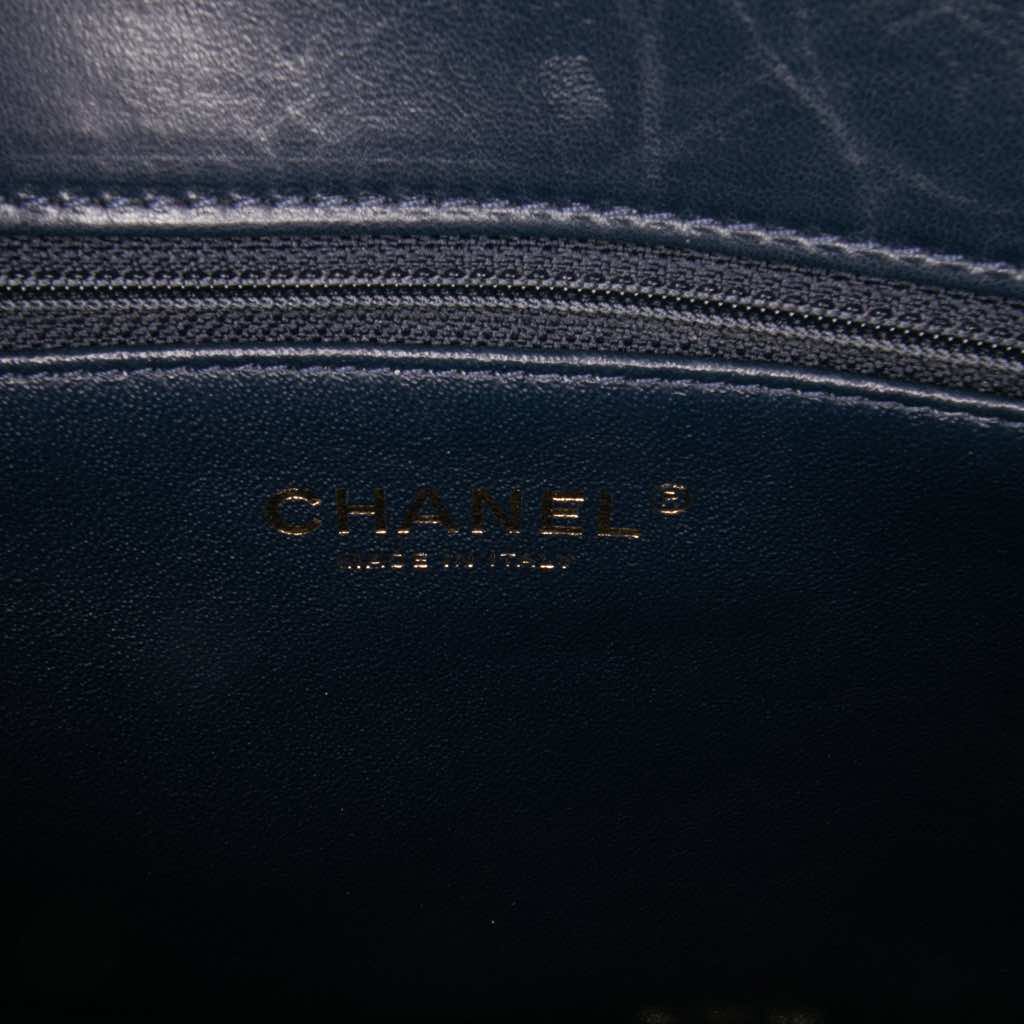 Chanel Medium Lambskin Trendy CC Top Handle Bag - Side view