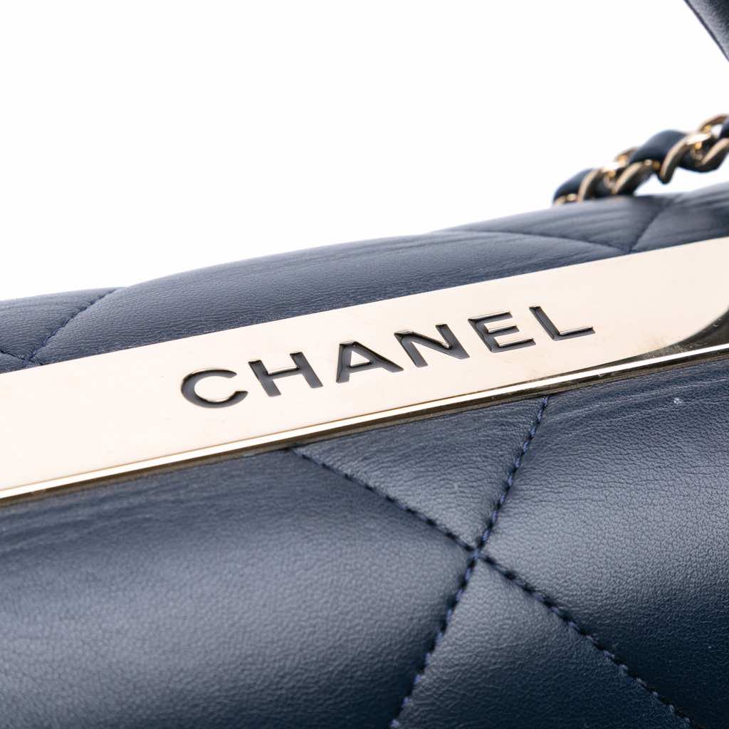 Chanel Medium Lambskin Trendy CC Top Handle Bag - Image 10