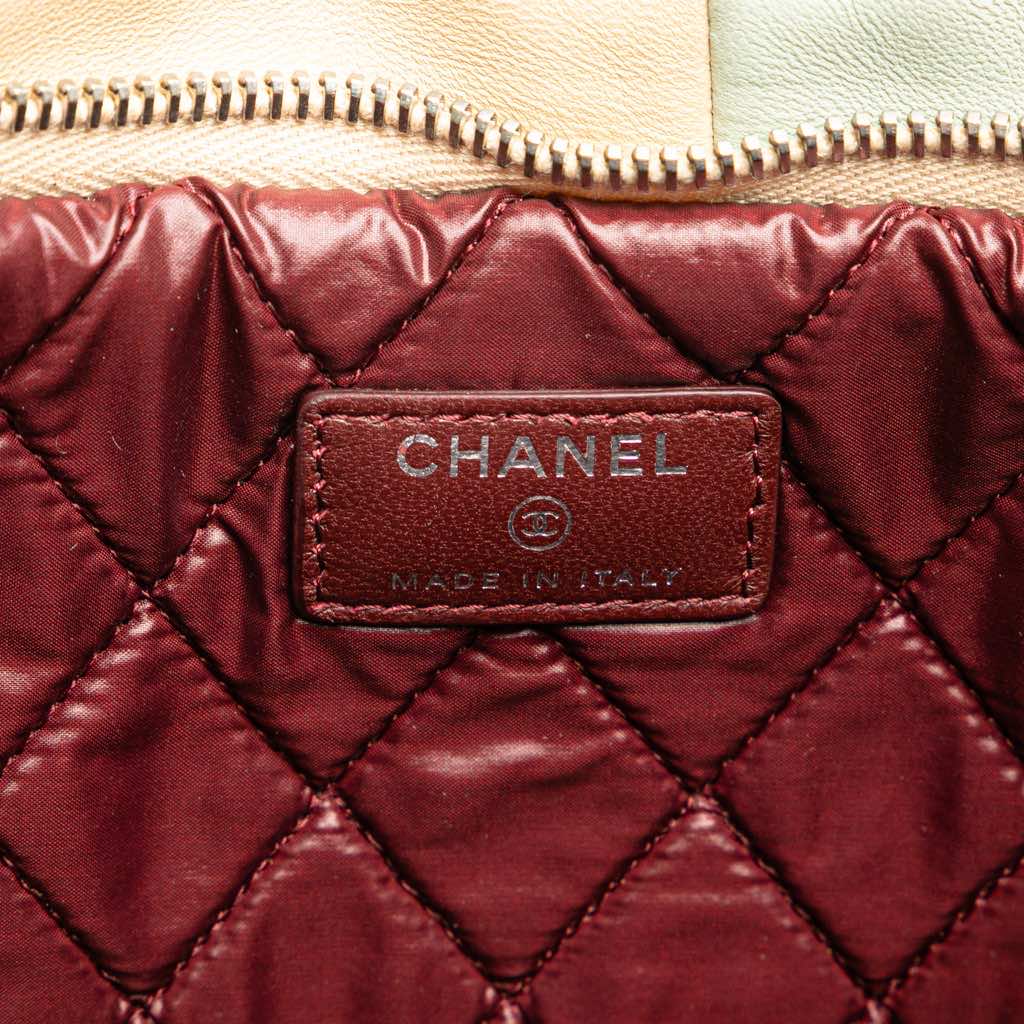 Chanel Medium Lambskin Colorblock Patchwork O Case - 5