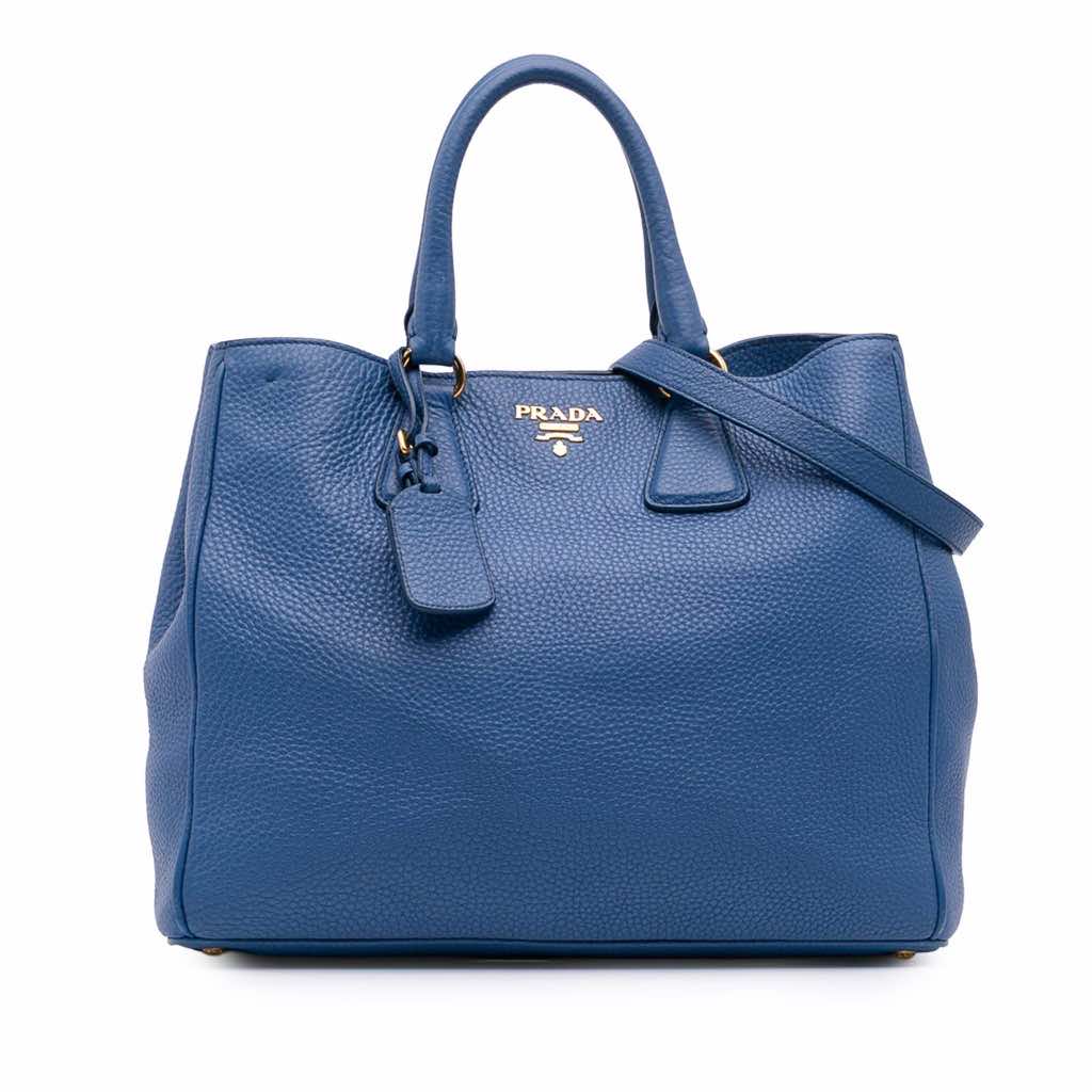 Prada Vitello Daino Open Convertible Tote