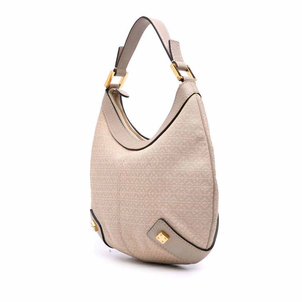 Loewe Anagram Canvas New Road Hobo - Back view