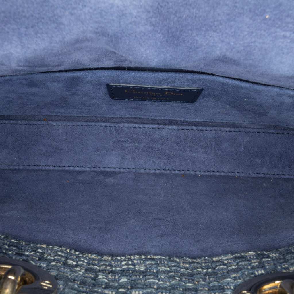Dior Medium Tweed Cannage Lady D Joy - 4