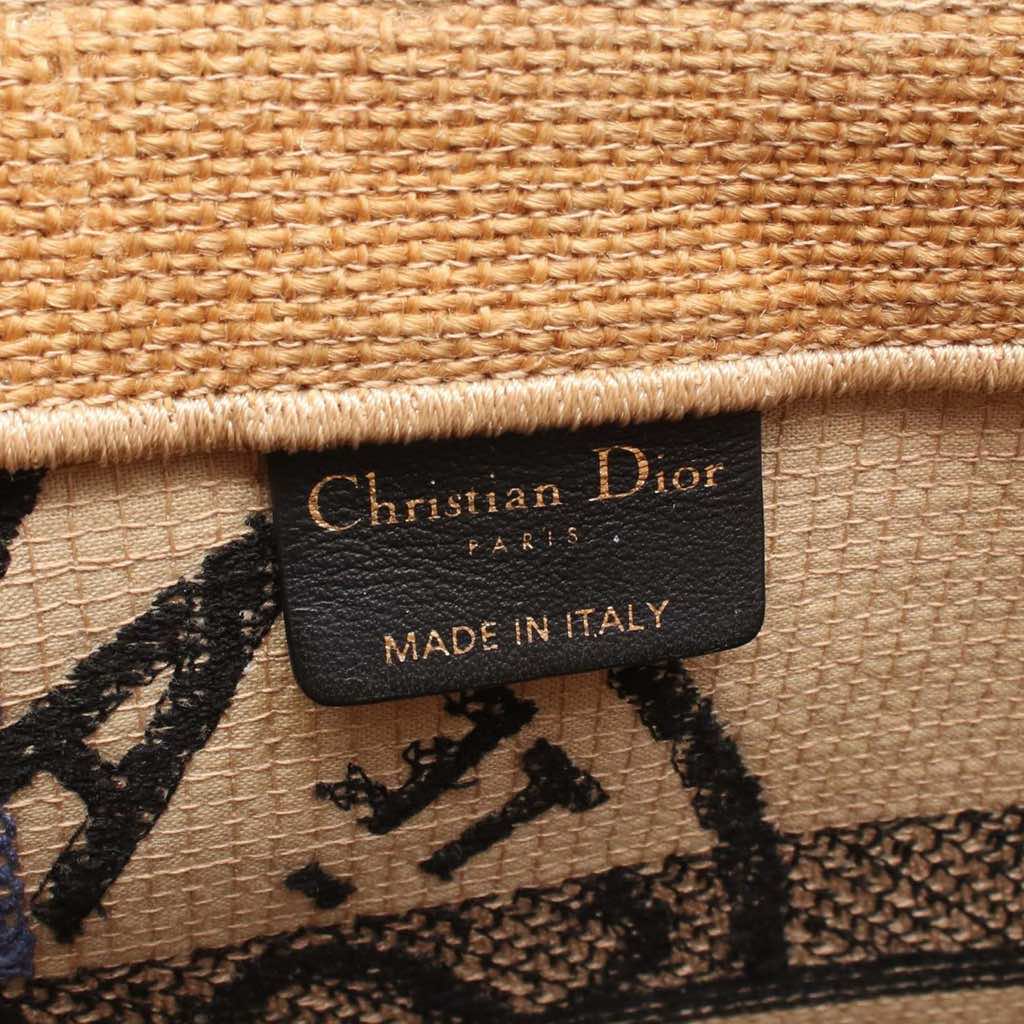 Dior Medium Jute Embroidered Book Tote - 4
