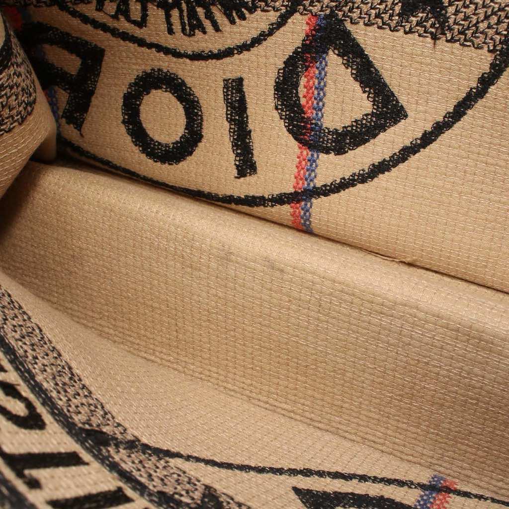 Dior Medium Jute Embroidered Book Tote - Side view