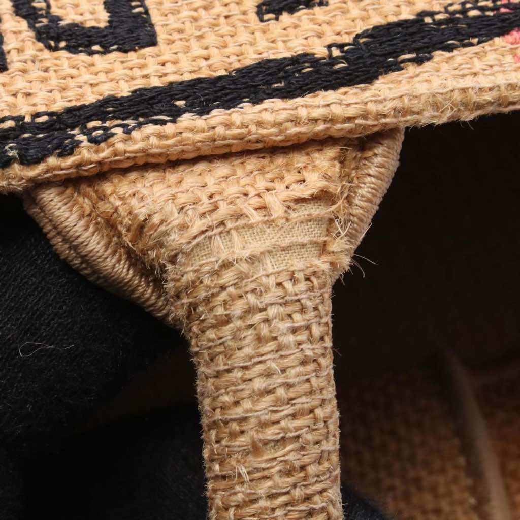 Dior Medium Jute Embroidered Book Tote - Detail 1