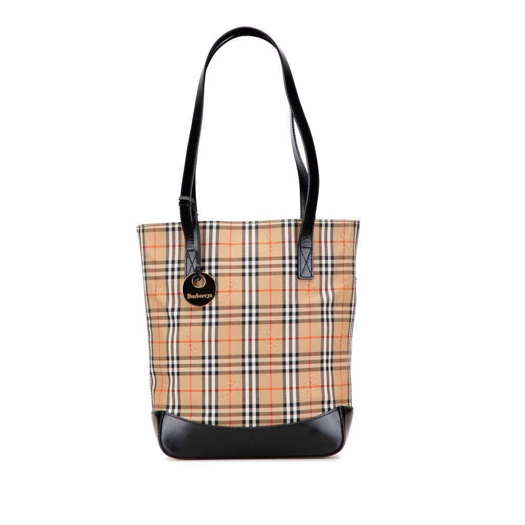 Burberry Haymarket Check Canvas Tote