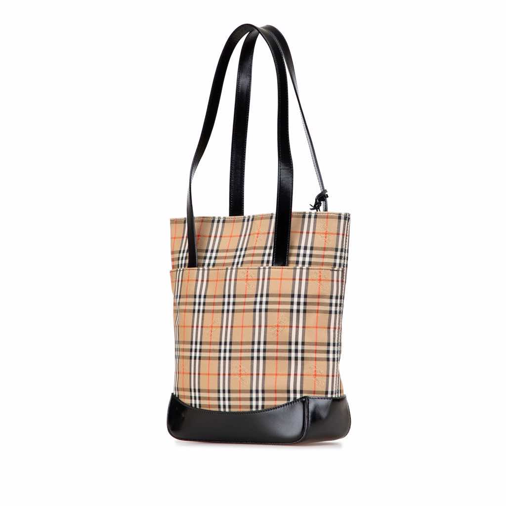 Burberry Haymarket Check Canvas Tote - Back view