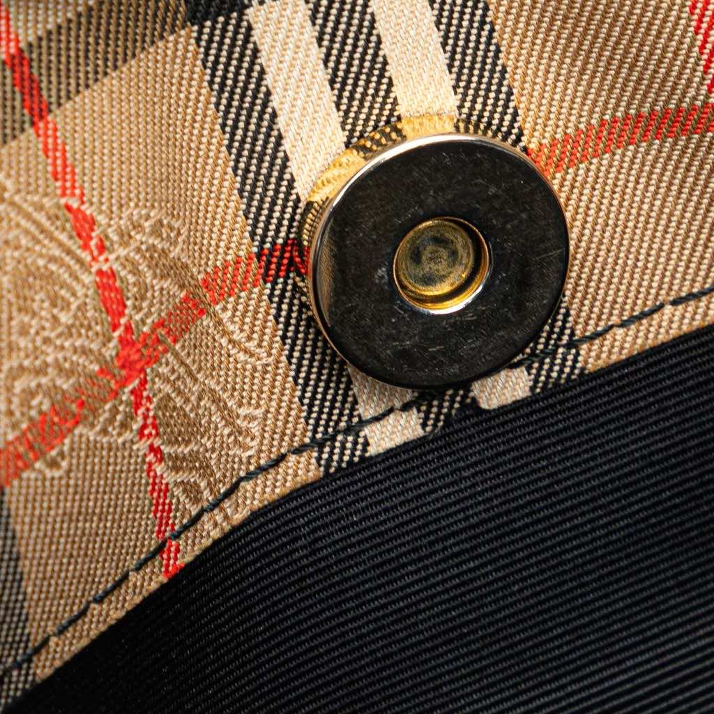 Burberry Haymarket Check Canvas Tote - Image 11