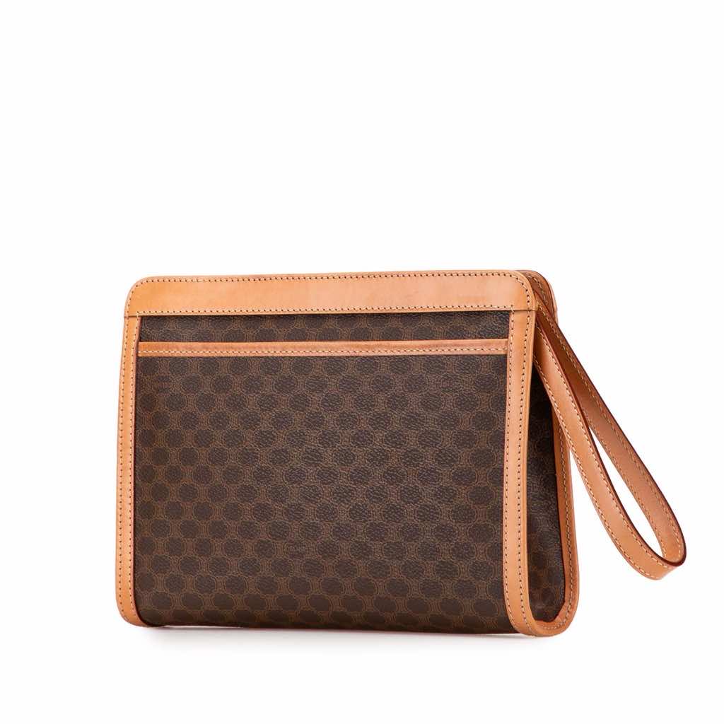 Celine Macadam Coated Canvas Clutch - 2