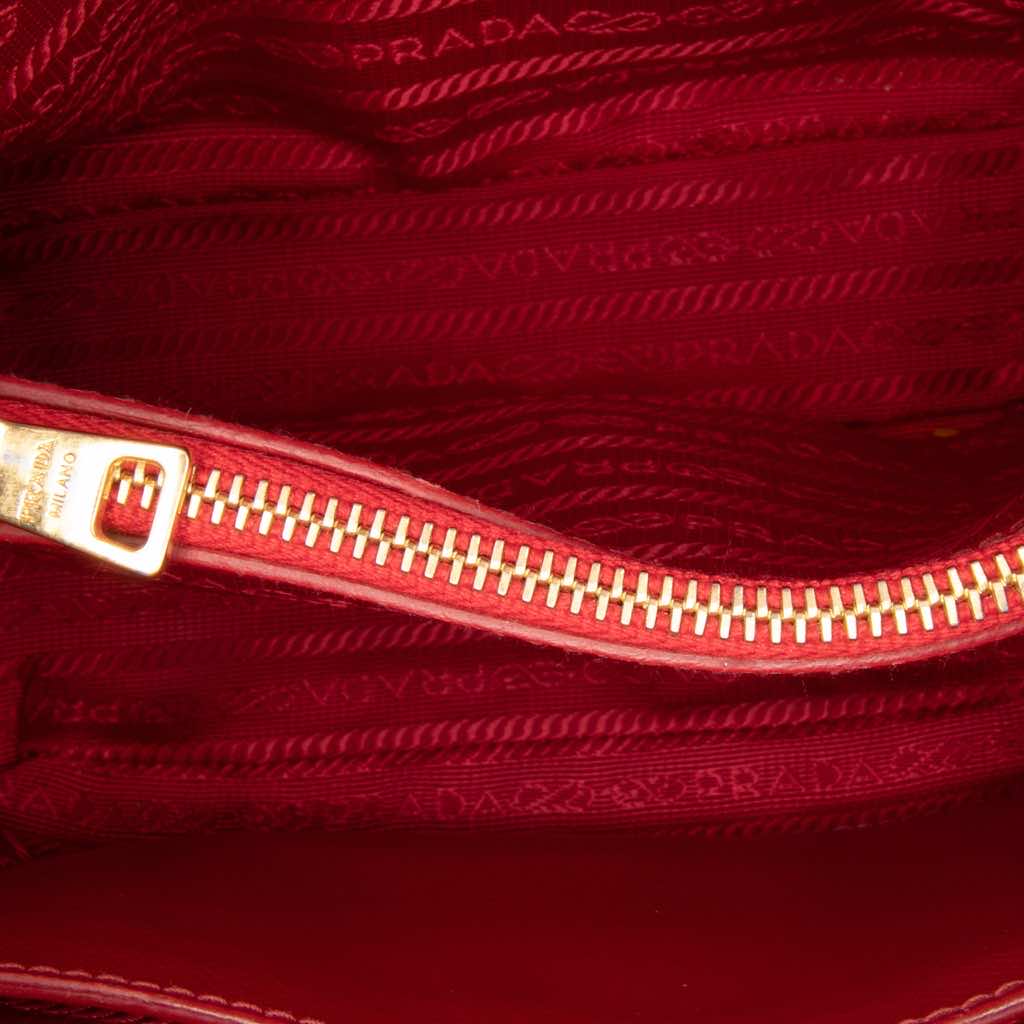 Prada Small Saffiano Vernice Promenade Satchel - 4