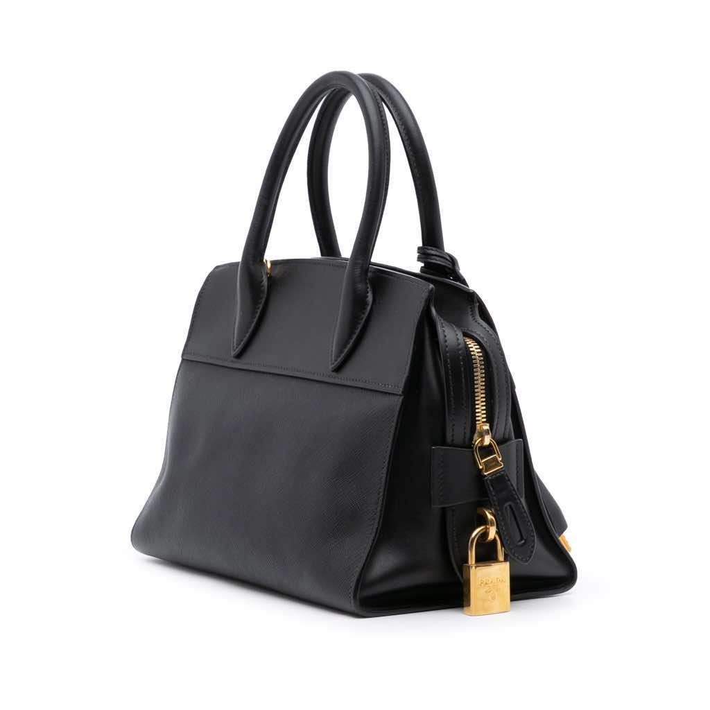 Prada Small Saffiano and City Calf Esplanade Satchel - 2
