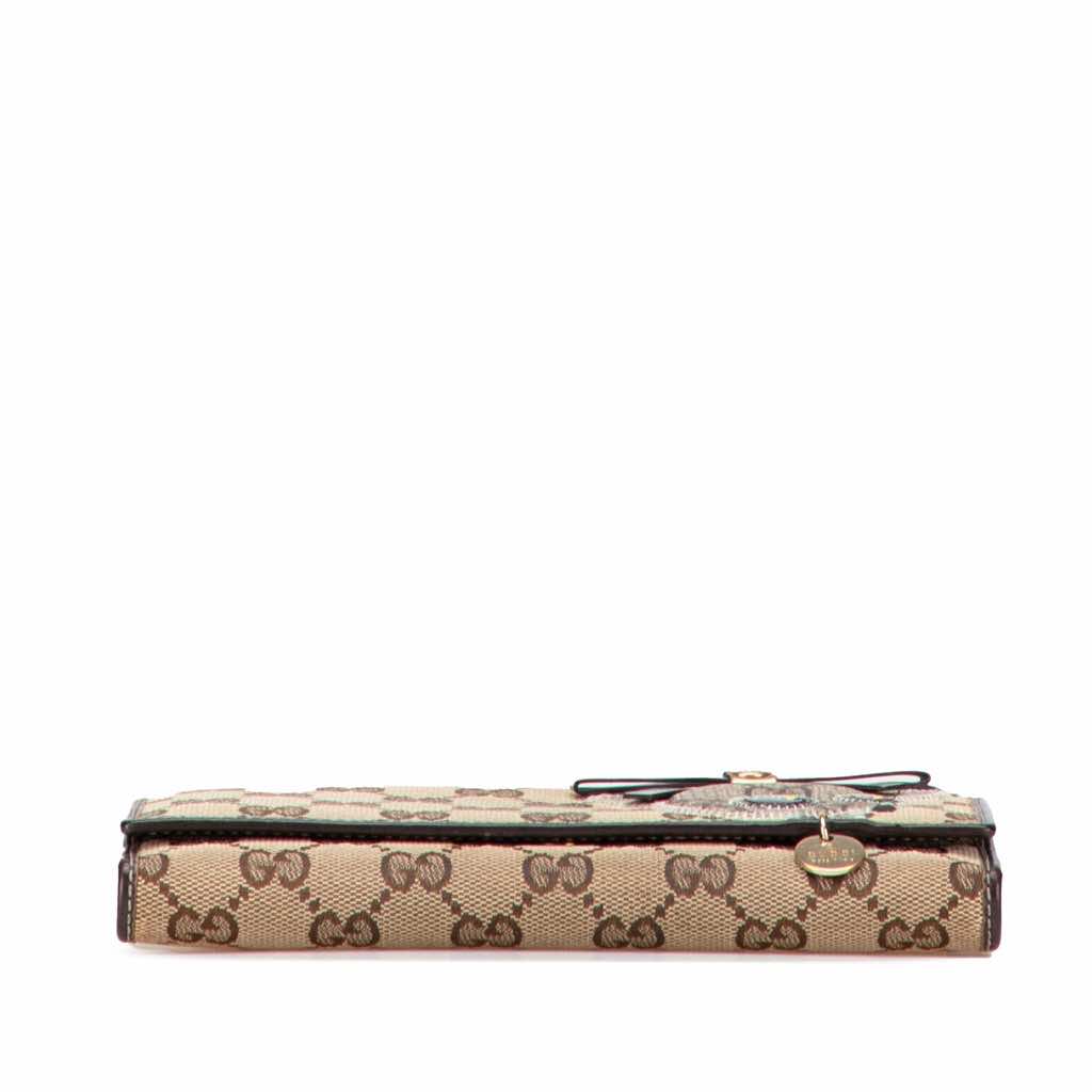 Gucci GG Canvas Guccioli Brando Chihuahua Continental Wallet - 3