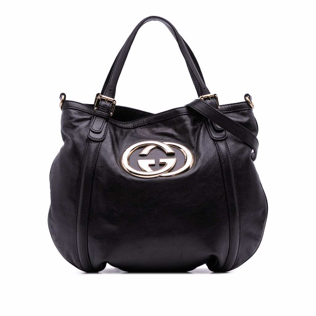 Gucci Medium Leather Britt Satchel