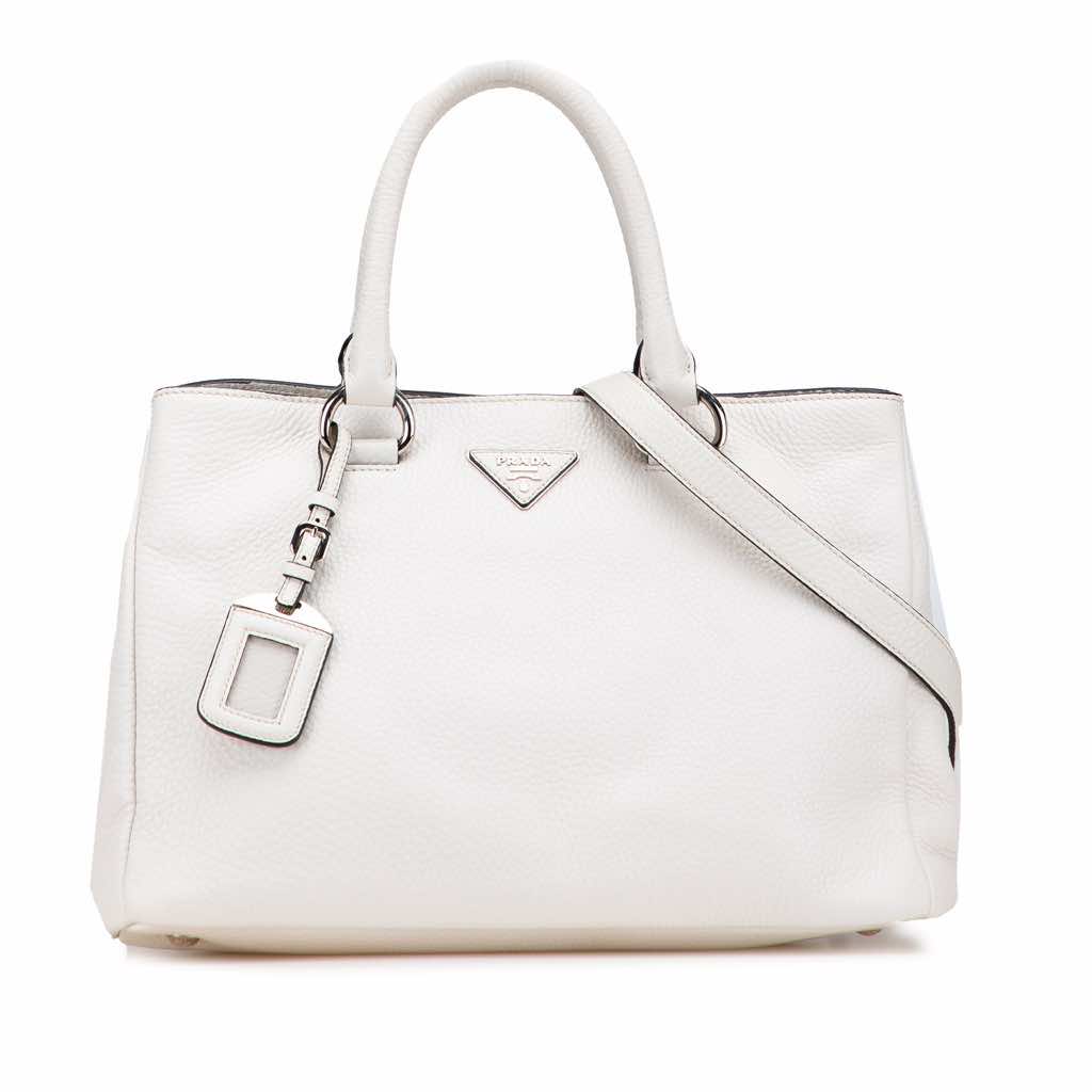 Prada Vitello Daino Open Convertible Tote