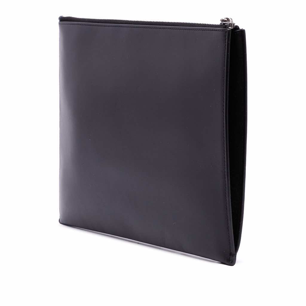 Saint Laurent Leather Monogram Ipad Case - 2