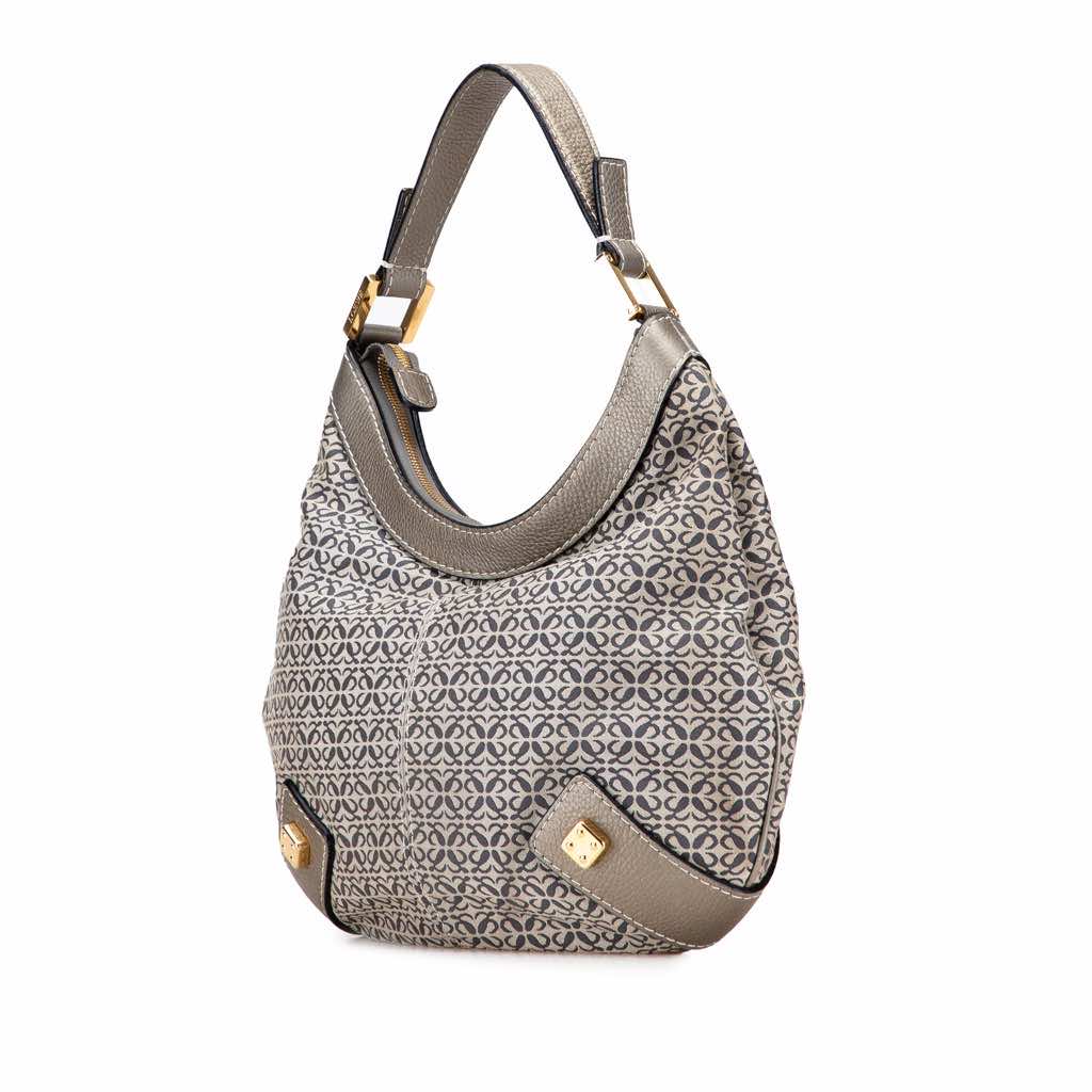 Loewe Anagram Canvas New Road Hobo - Back view