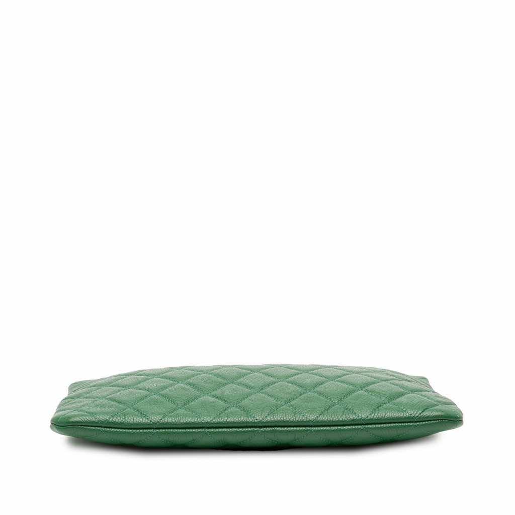 Chanel Medium Quilted Caviar O Case Clutch - 3