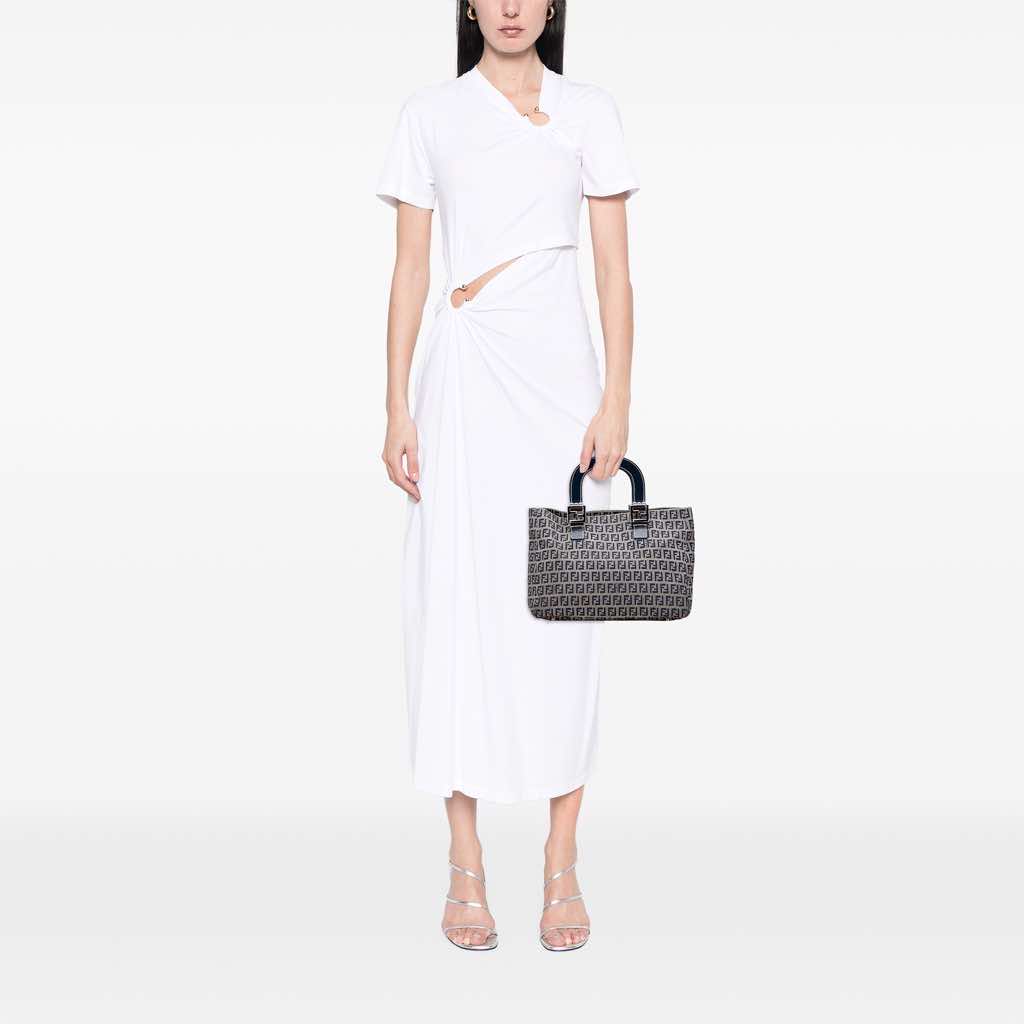 Fendi Small Zucchino Canvas Twins Tote - Image 13