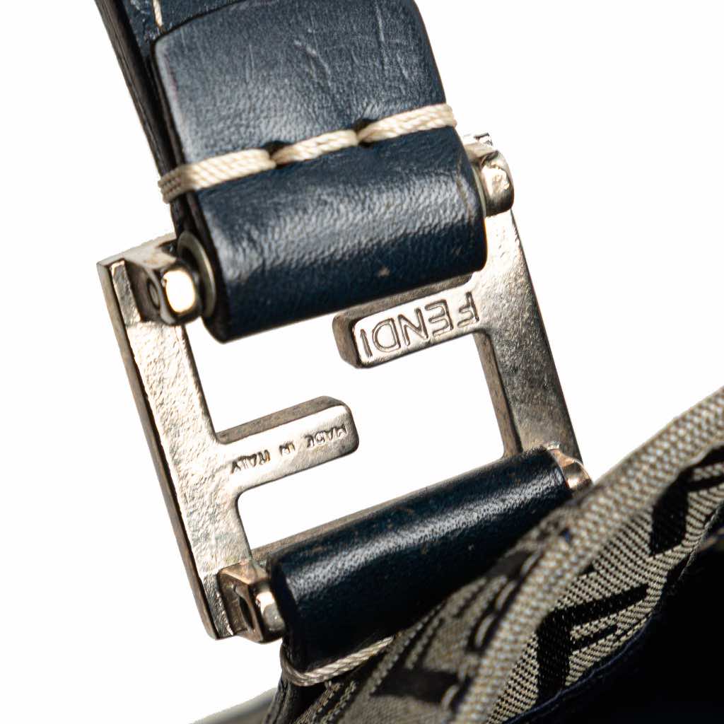 Fendi Small Zucchino Canvas Twins Tote - Image 12