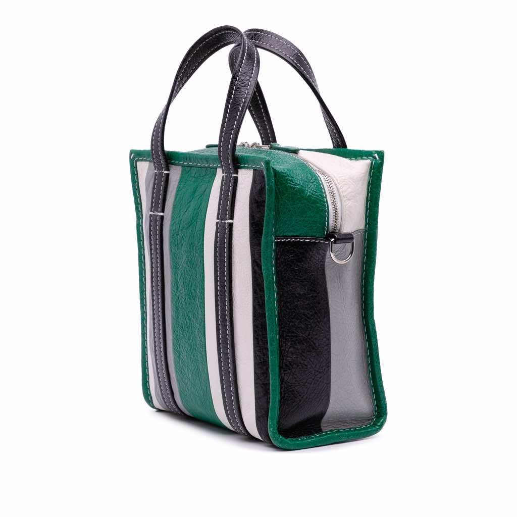 Balenciaga XS Lambskin Bazar Shopper Satchel - Back view