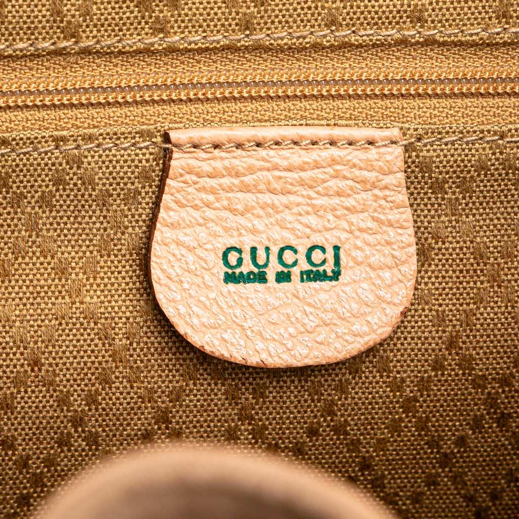Gucci Suede Bamboo Backpack - Side view