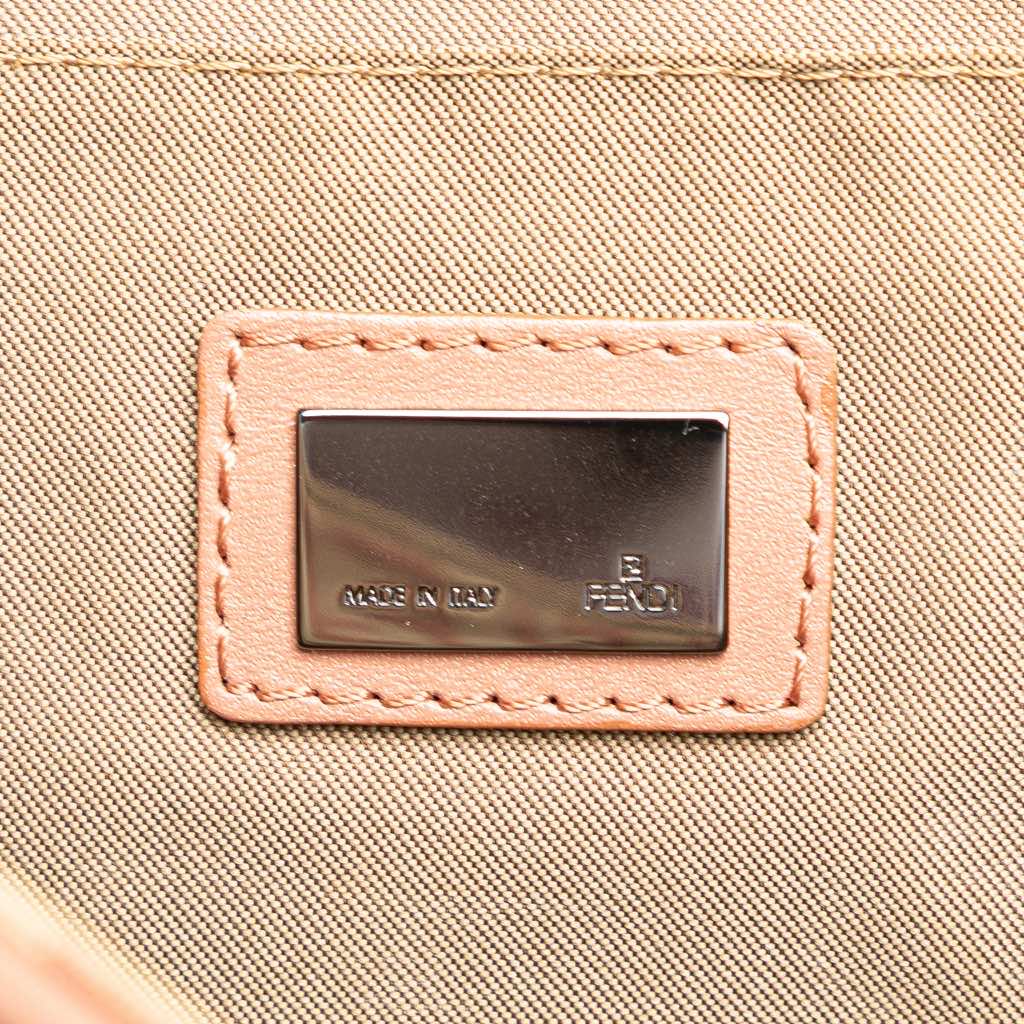 Fendi Zucchino Canvas Drawstring Shoulder Bag - Side view