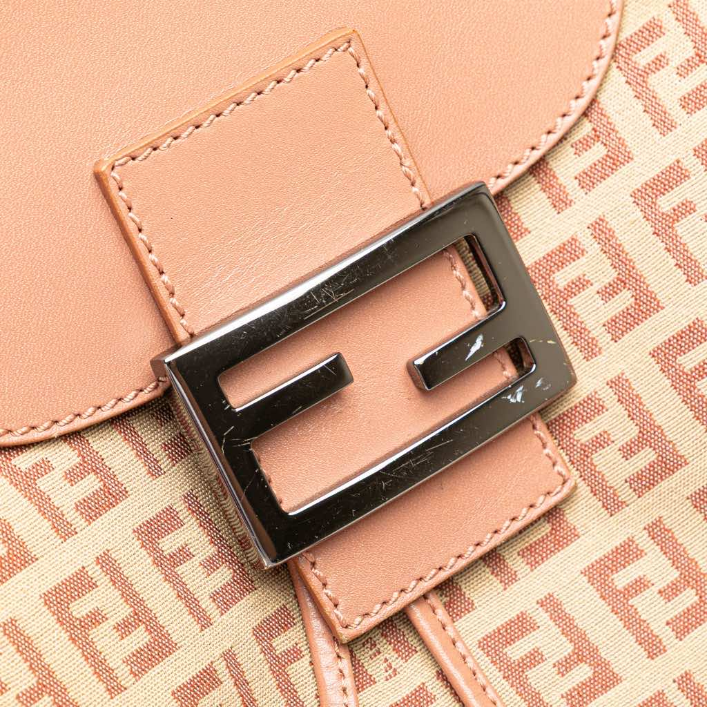 Fendi Zucchino Canvas Drawstring Shoulder Bag - Detail 2