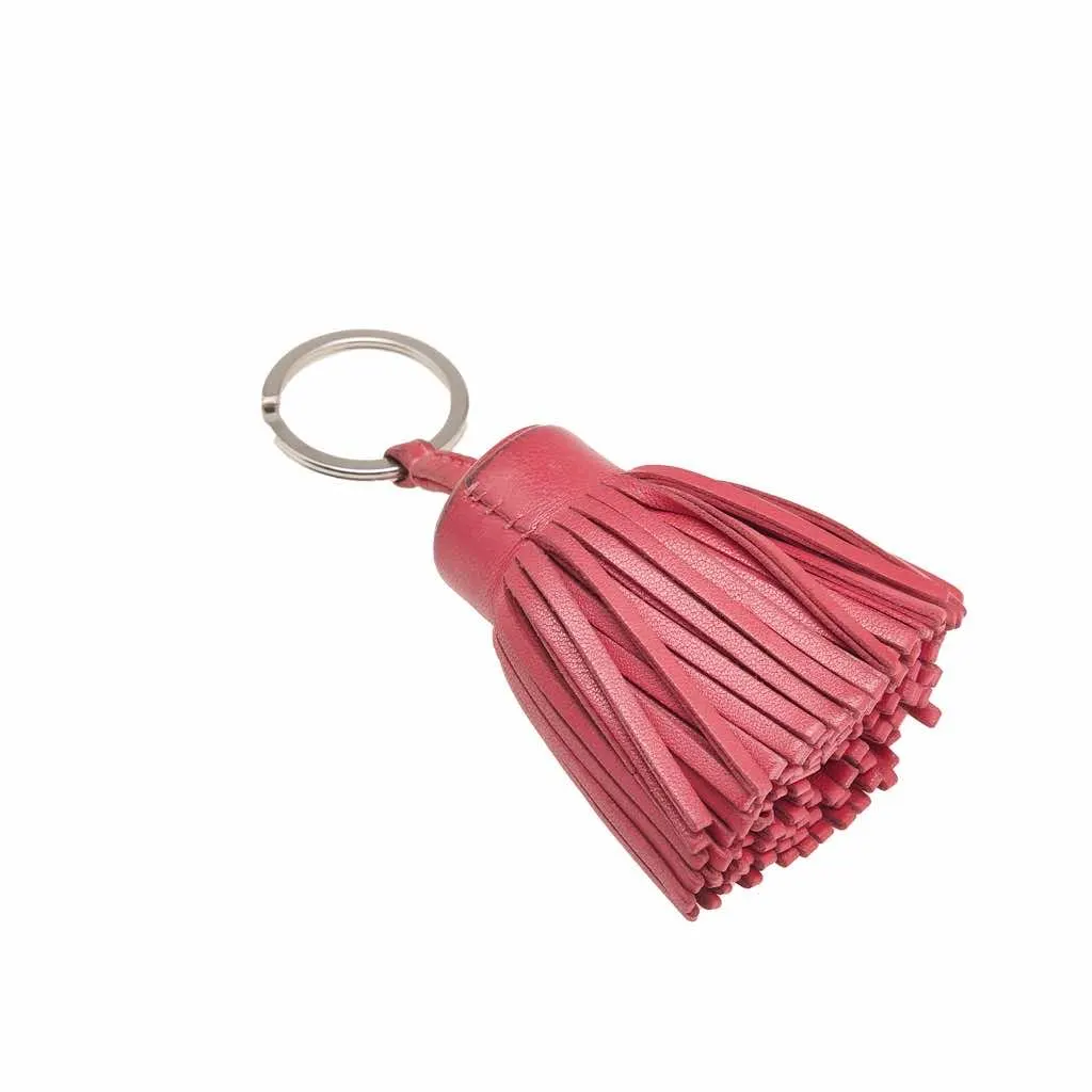 Hermès Milo Lambskin Carmen Key Ring Pink Leather Very good - Back View