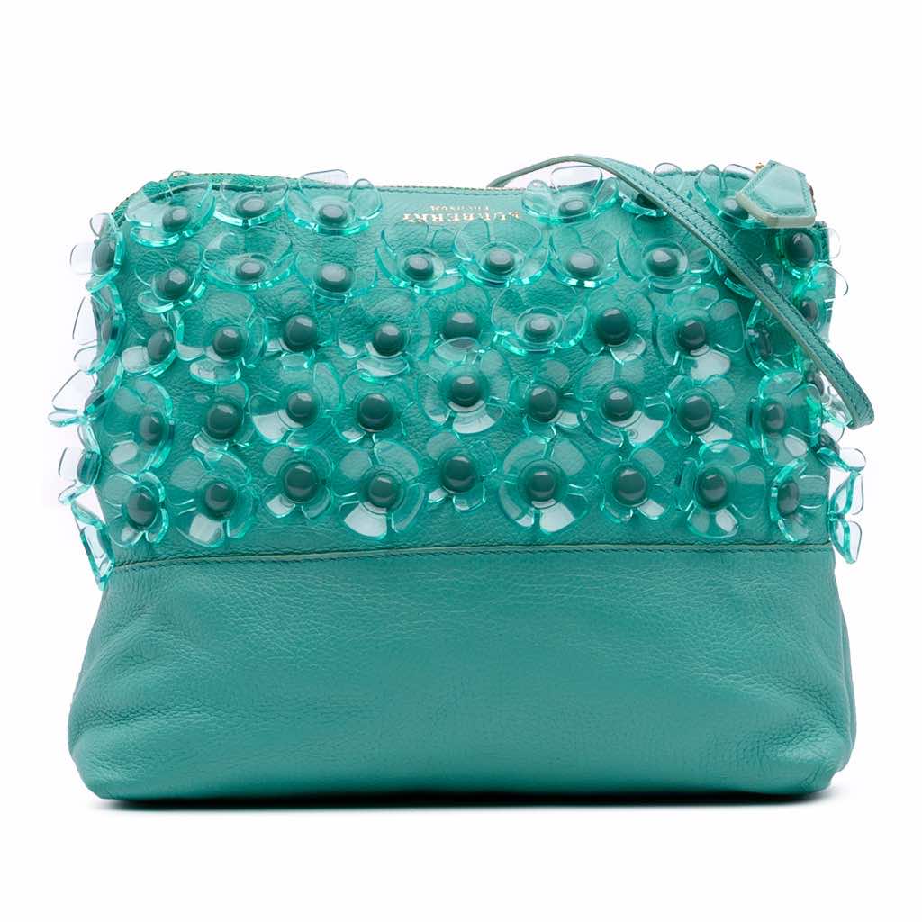 Burberry Leather The Petal Fold Over Crossbody