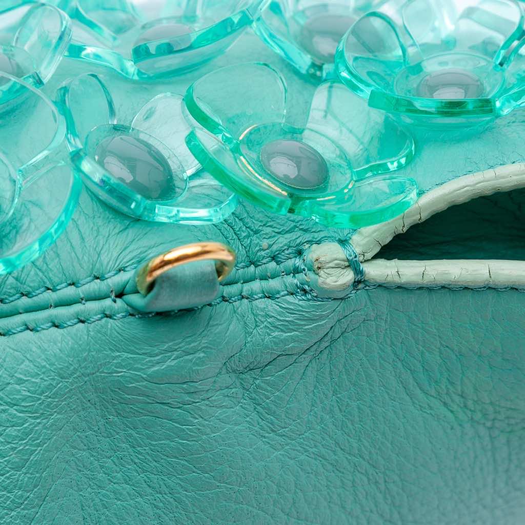 Burberry Leather The Petal Fold Over Crossbody - Image 13