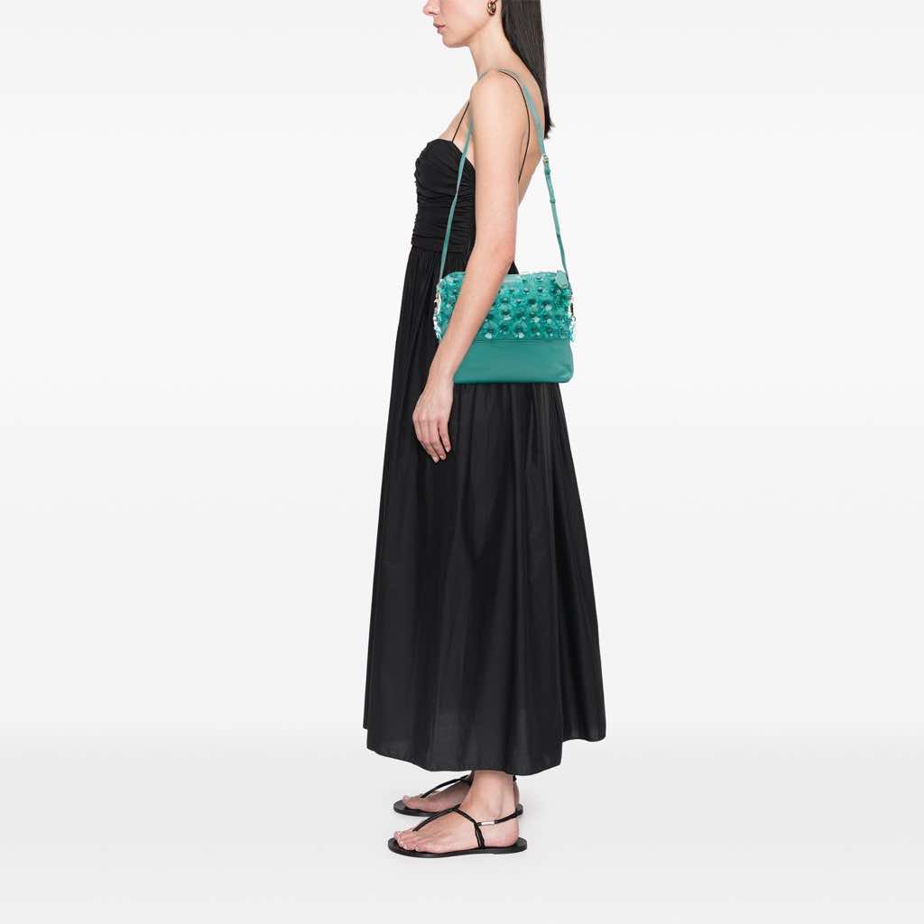 Burberry Leather The Petal Fold Over Crossbody - Image 15